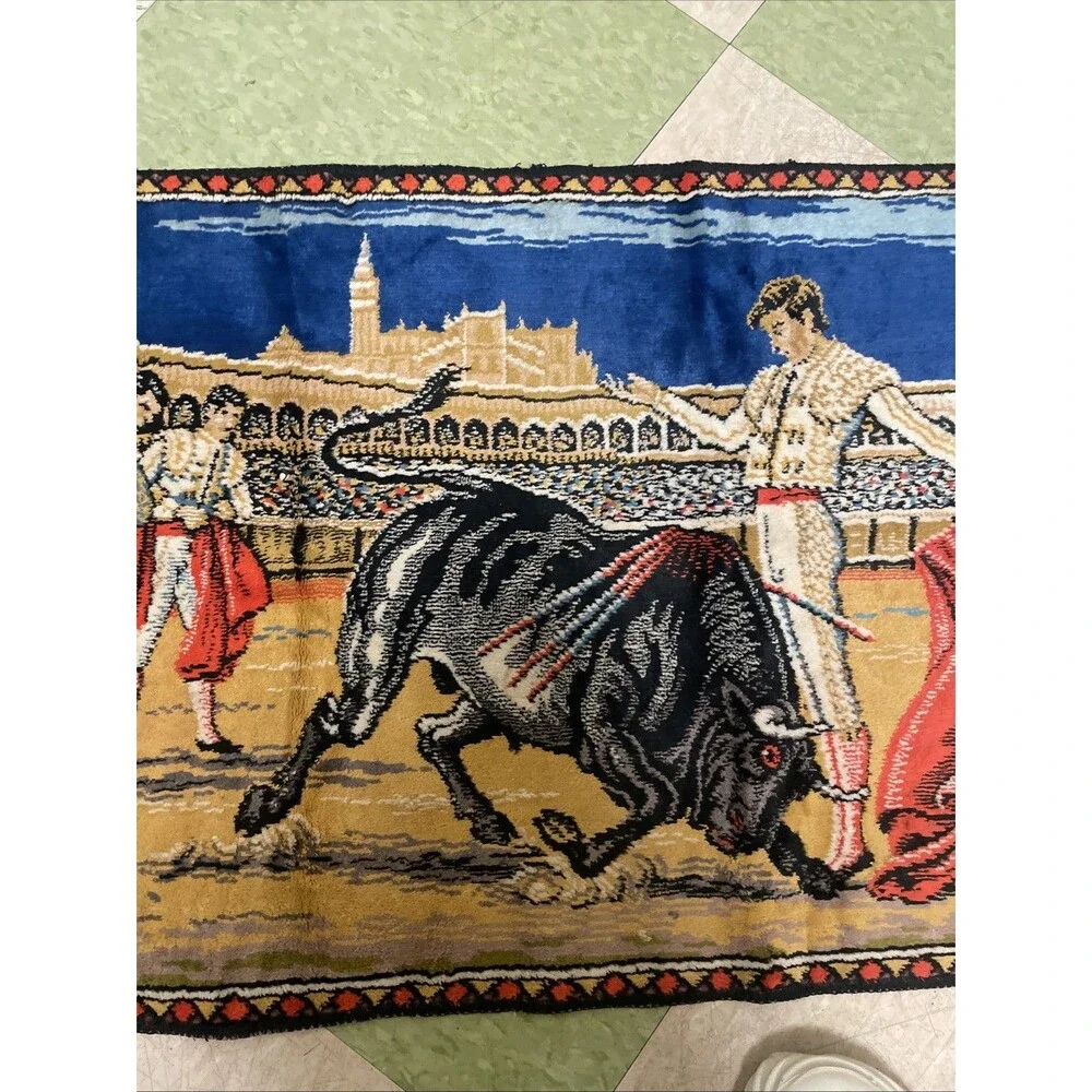 Vintage Matador Bull Fighting Tapestry  Wall Hanging Lost Boys Coat Style